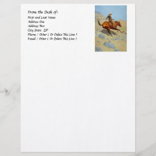 Frederic Remington's The Cowboy (1902) Letterhead