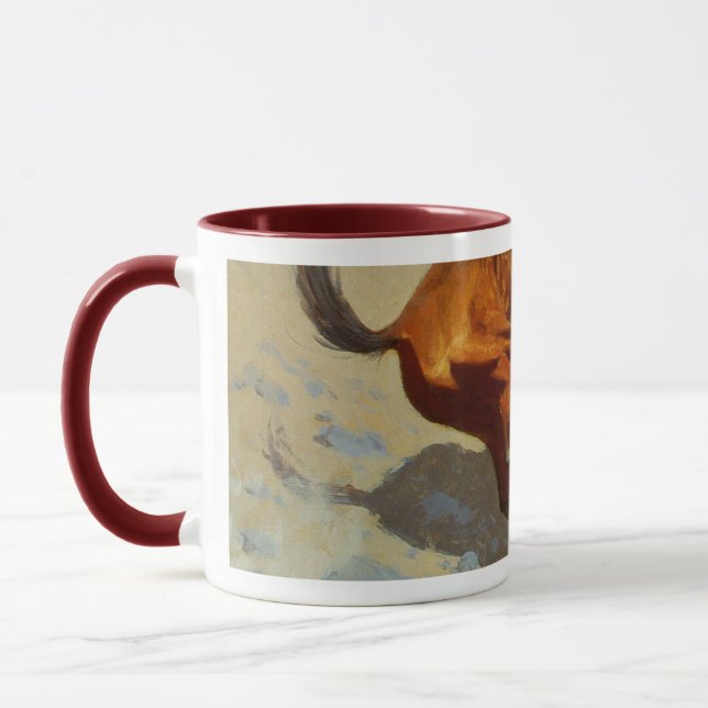 Frederic Remington's The Cowboy (1902) Mug (Left)