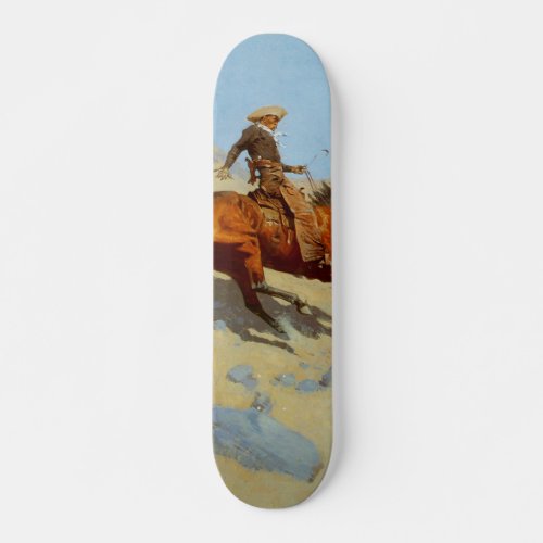 Frederic Remingtons The Cowboy 1902 Skateboard
