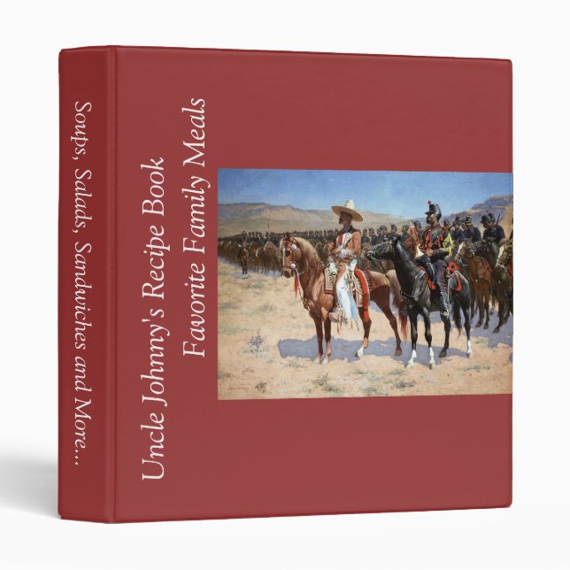 Frederic Remington's The Mexican Major (1889) 3 Ring Binder (Front/Spine)