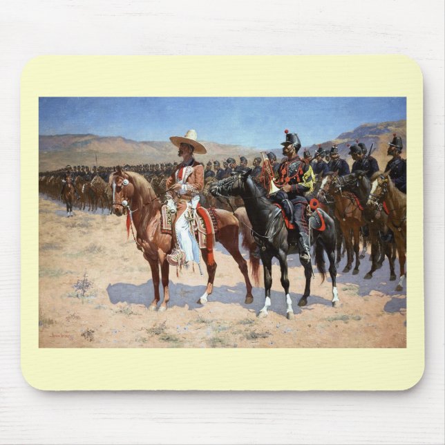 Frederic Remington's The Mexican Major (1889) Mouse Pad (Front)