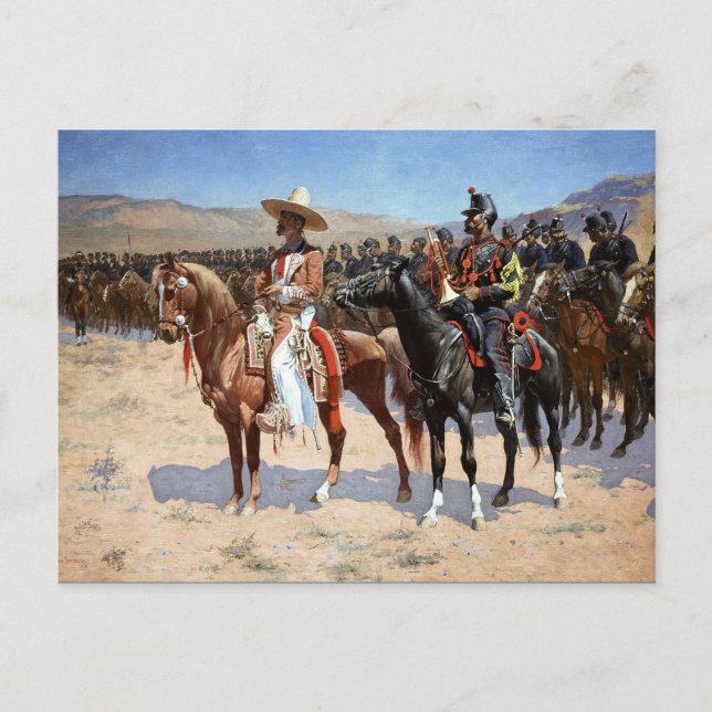 Frederic Remington's The Mexican Major (1889) Postcard (Front)