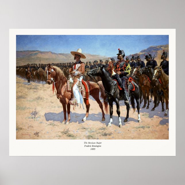 Frederic Remington's The Mexican Major (1889) Poster (Front)