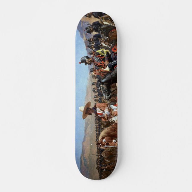 Frederic Remington's The Mexican Major (1889) Skateboard Deck (Front)