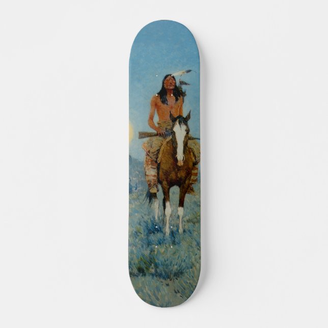 Frederic Remington's The Outlier 1909 Skateboard Deck (Front)