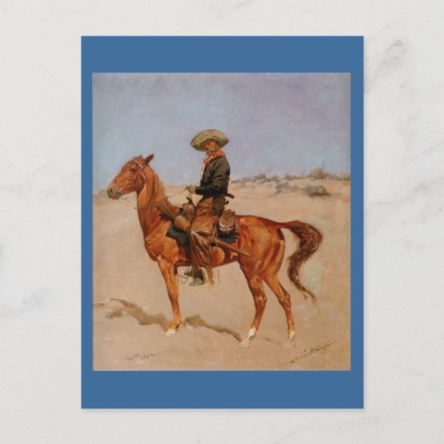 Frederic Remington's The Puncher (1895) Postcard (Front)