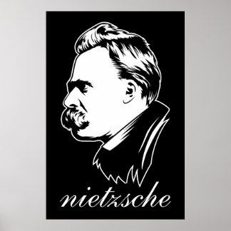 Frederich Nietzsche Portrait Mousepad Poster