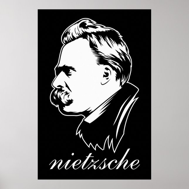 Frederich Nietzsche Portrait Mousepad Poster (Front)