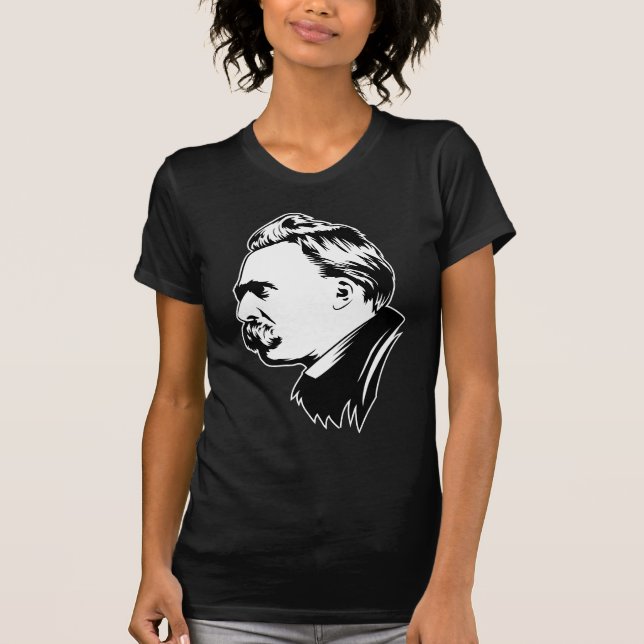 Frederich Nietzsche Portrait Mousepad T-Shirt (Front)