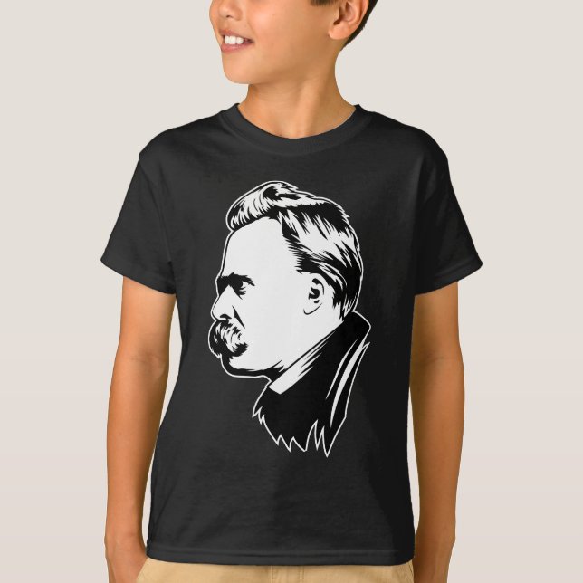 Frederich Nietzsche Portrait Mousepad T-Shirt (Front)