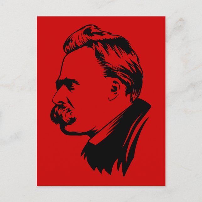 Frederich Nietzsche Portrait Postcard (Front)