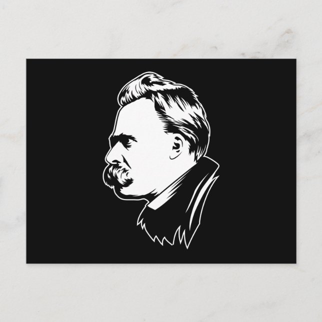 Frederich Nietzsche Portrait Postcard (Front)