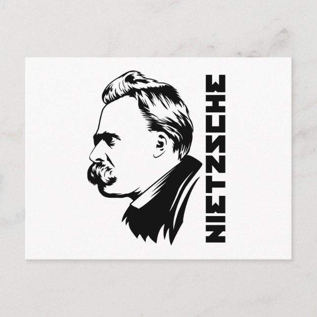 Frederich Nietzsche Portrait Postcard (Front)