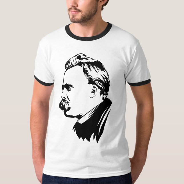 Frederich Nietzsche Portrait T-Shirt (Front)