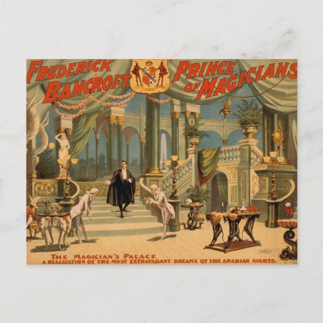 Frederick Bancroft, 'The Magician's Palace' Postcard (Front)