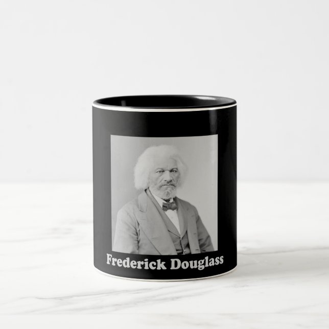 Frederick Douglass African-American Abolitionist Two-Tone Coffee Mug (Center)