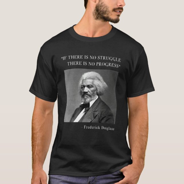 Frederick Douglass Black History Melanin T-Shirt (Front)