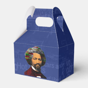 Frederick Douglass c1860s, Juneteenth Word Cloud Favor Boxes