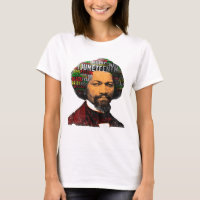 Frederick Douglass c1860s, Juneteenth Word Cloud T-Shirt
