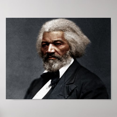 Frederick Douglass Colorized Poster