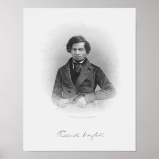 Frederick Douglass Engraved Portrait Poster
