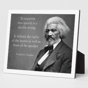 Frederick Douglass Free Speech Plaque
