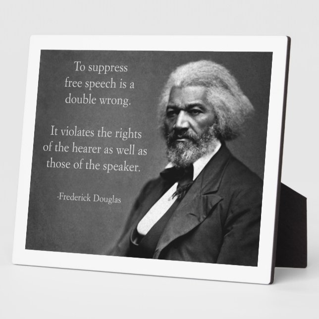 Frederick Douglass Free Speech Plaque (Side)
