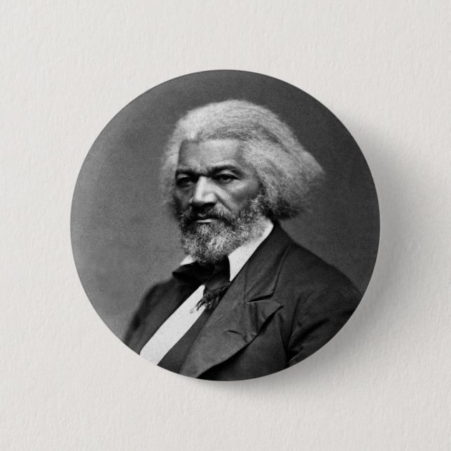 Frederick Douglass Portrait by George K. Warren Button (Front)