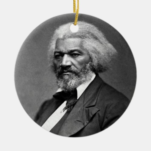 Frederick Douglass Portrait by George K Warren Ceramic Ornament