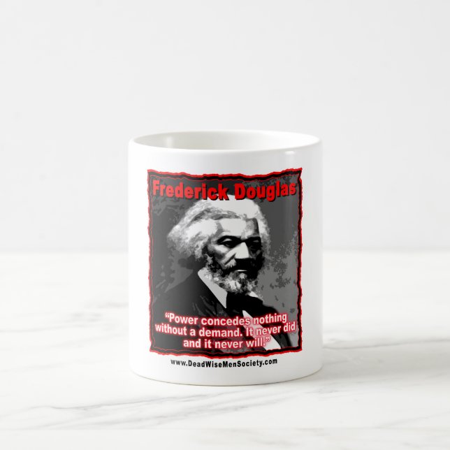 Frederick Douglass Power Concedes Quote Coffee Mug (Center)