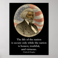 Frederick Douglass Quote Black History Classroom Poster