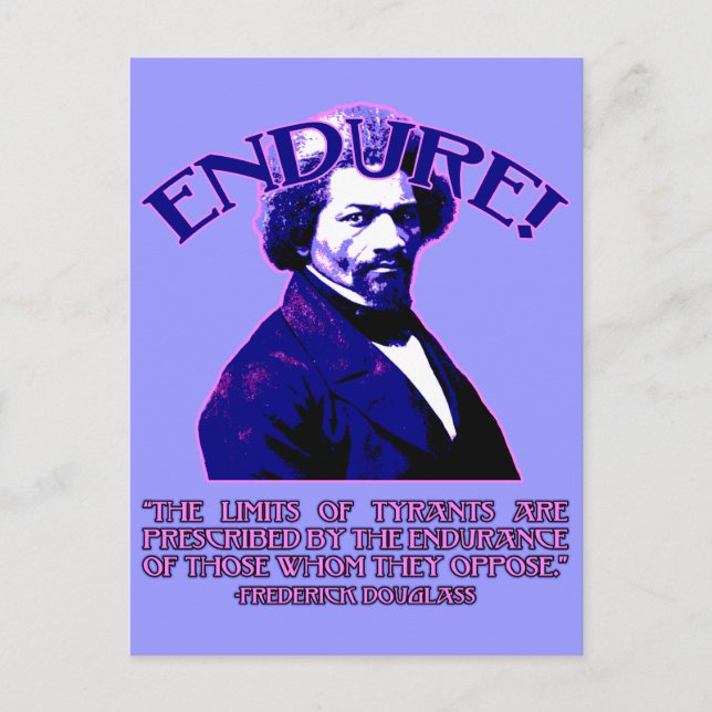 Frederick Douglass Quote: The Limits of Tyrants Postcard (Front)