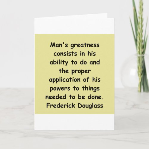 frederick douglass quotes card