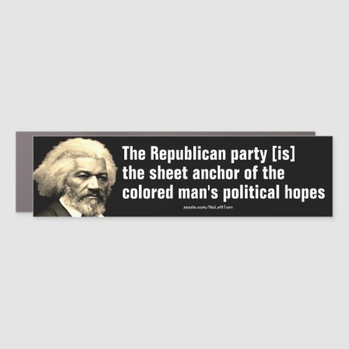 Frederick Douglass Republican Quote Car Magnet