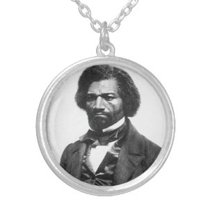 Frederick Douglass Silver Plated Necklace