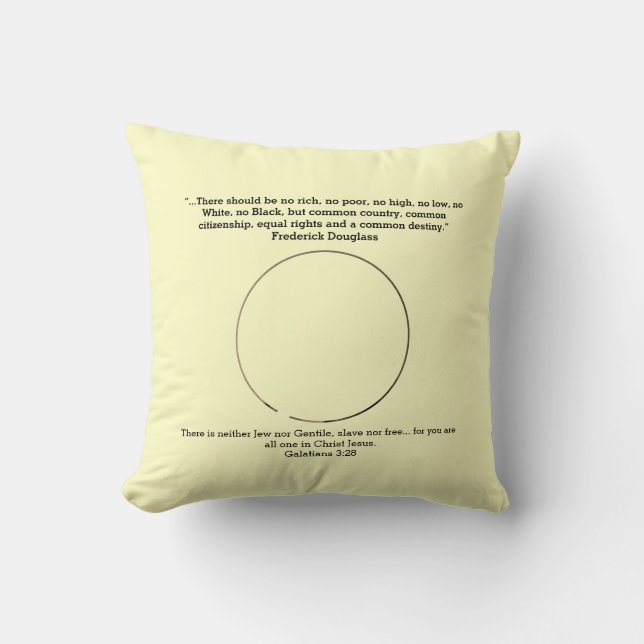 FREDERICK DOUGLASS THROW PILLOW (Front)