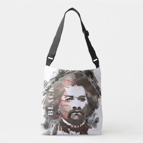 Frederick Douglass Watercolor Painting Crossbody Bag