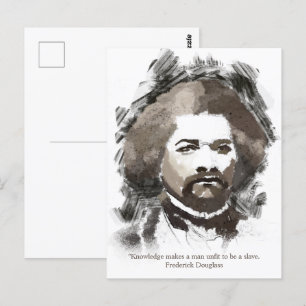 Frederick Douglass Watercolor Painting Postcard