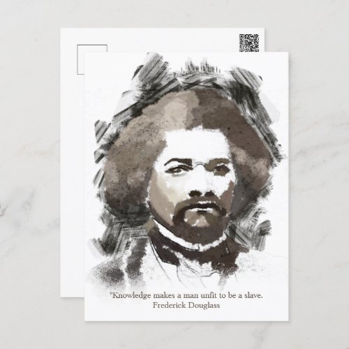 Frederick Douglass Watercolor Painting Postcard