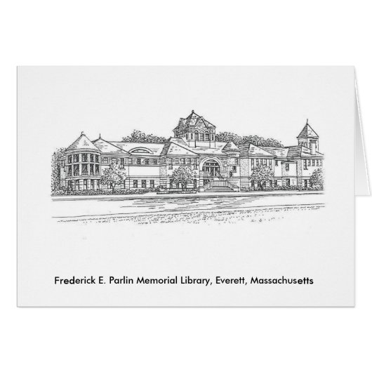 Frederick E. Parlin Memorial Library Cards (Front Horizontal)