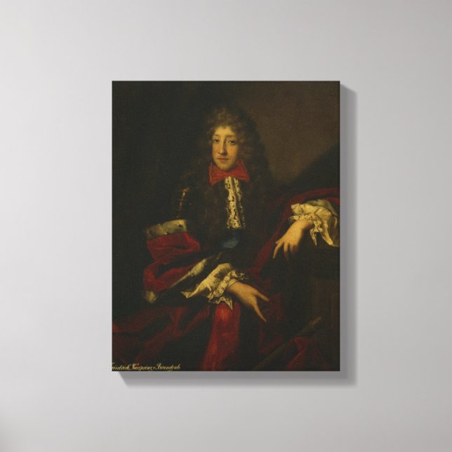 Frederick I, Kurprinz of Brandenburg Canvas Print (Front)