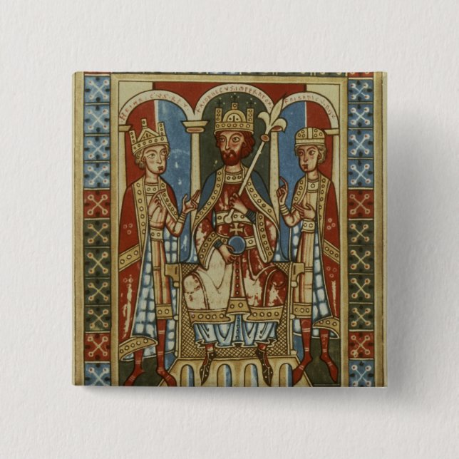 Frederick I with his two sons Button (Front)