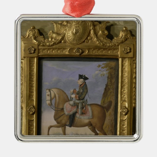 Frederick II on horseback Metal Ornament (Front)