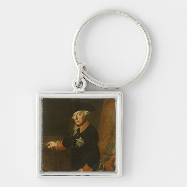 Frederick II The Great of Prussia, c.1763 Keychain (Front)