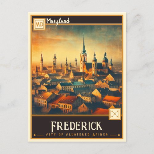 Frederick Maryland   Vintage Postcard