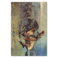 Frederick Remington Western Art “The Stampede” Wrapping Paper by