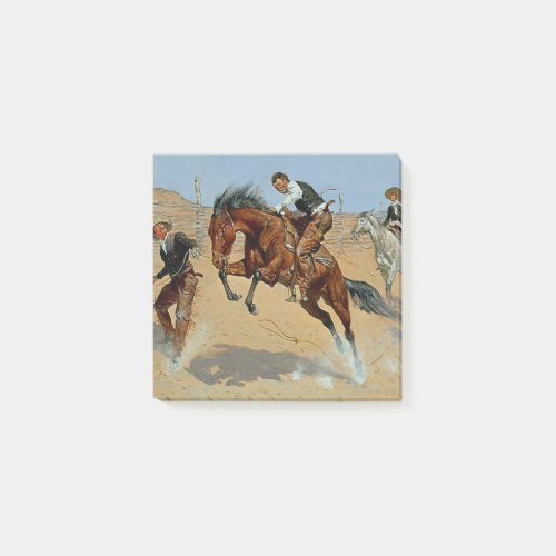 Frederick Remington Western Art Turn Him Loose Post_it Notes