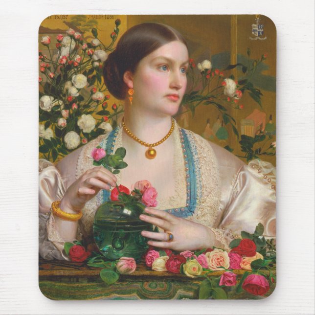 Frederick Sandys Grace Rose CC0088 Mouse Pad (Front)