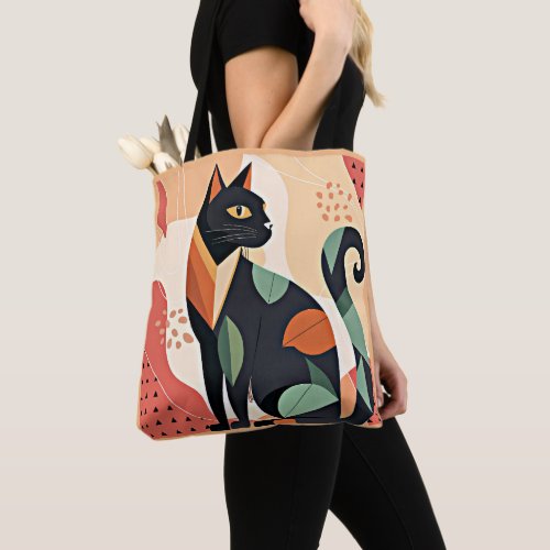Frederick the Cat boho chic colorful artwork Tote Bag