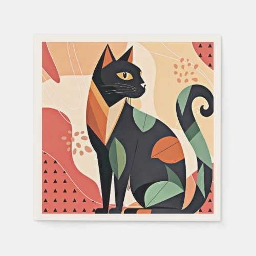 Frederick the Cat boho chic Napkins